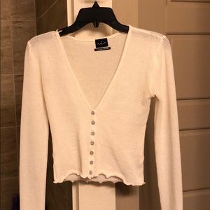 White knit urban outfitters top